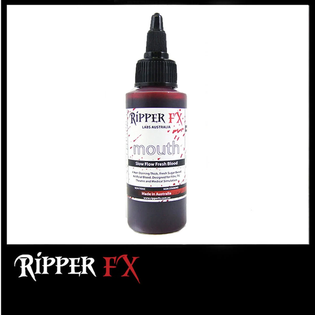 Special Effects Makeup Ripper FX Mouth Blood - DARK BLOOD 2 Special Effects Makeup Ripper FX Mouth Blood - DARK BLOOD