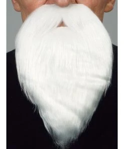 Tomfoolery Mo & Long Beard - White Facial Hair