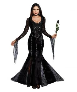 M Distribution Pty Ltd Frightfully Beautiful Morticia Costume Ladiesc