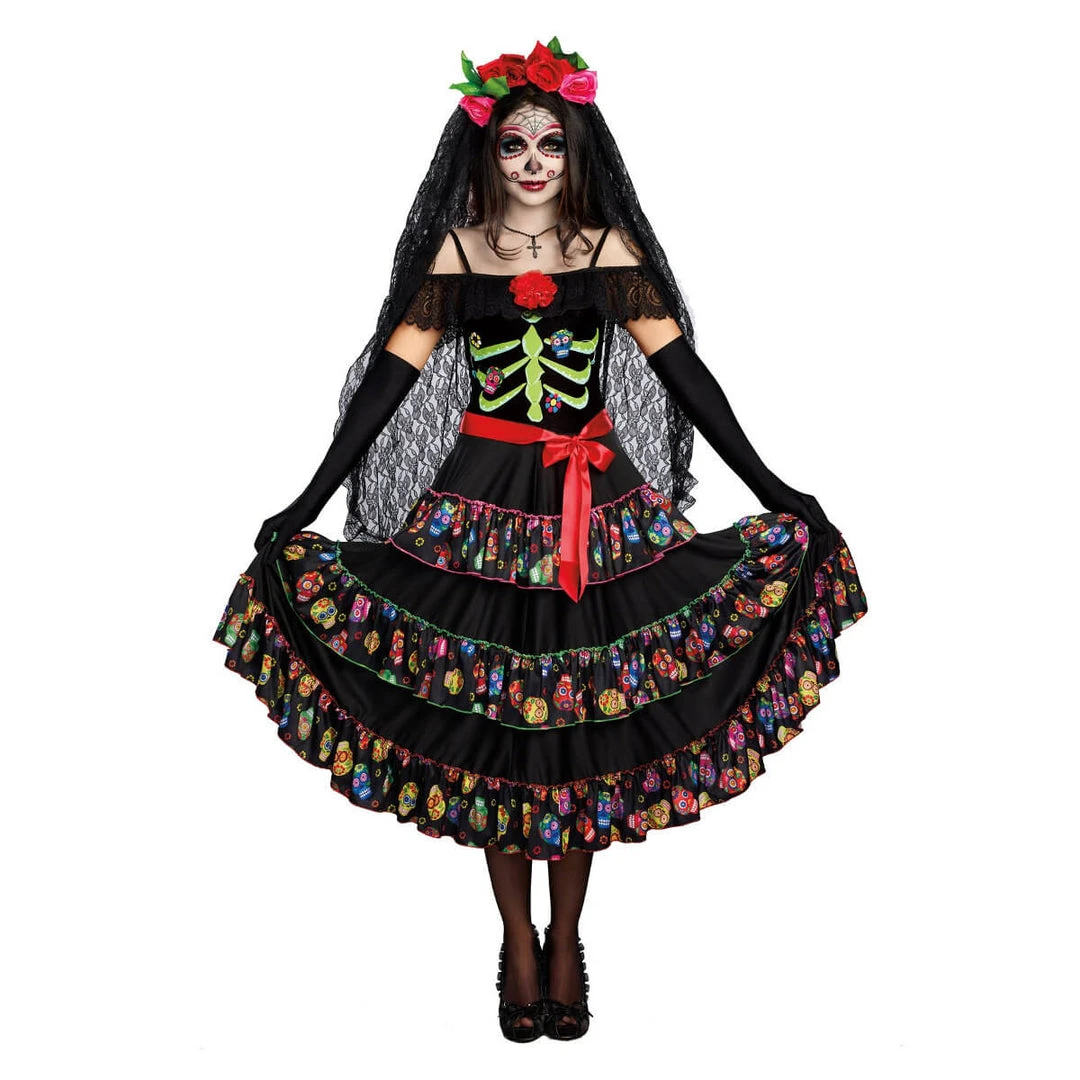 M Distribution Pty Ltd Ladiesc Lady Of The Dead Costume 1 M Distribution Pty Ltd Ladiesc Lady Of The Dead Costume