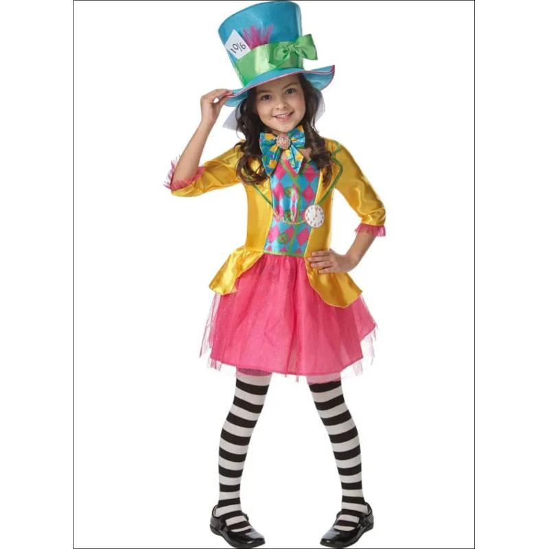 Rubie's Deerfield Mad Hatter Girls Deluxe Costume - Size 6-8 Girls Costumes 1 Rubie's Deerfield Mad Hatter Girls Deluxe Costume - Size 6-8 Girls Costumes