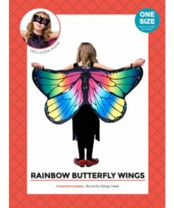JD Party Rainbow Butterfly Wings - Child