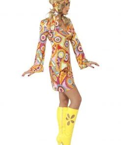 Smiffys Ladiesc 1960's Hippy Chick Costume