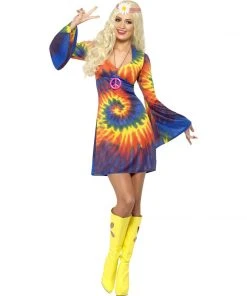 Smiffys 1960's Tie Dye Dress