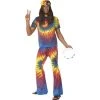 Smiffys 1960's Tie Dye Top And Flared Trousers Mensc