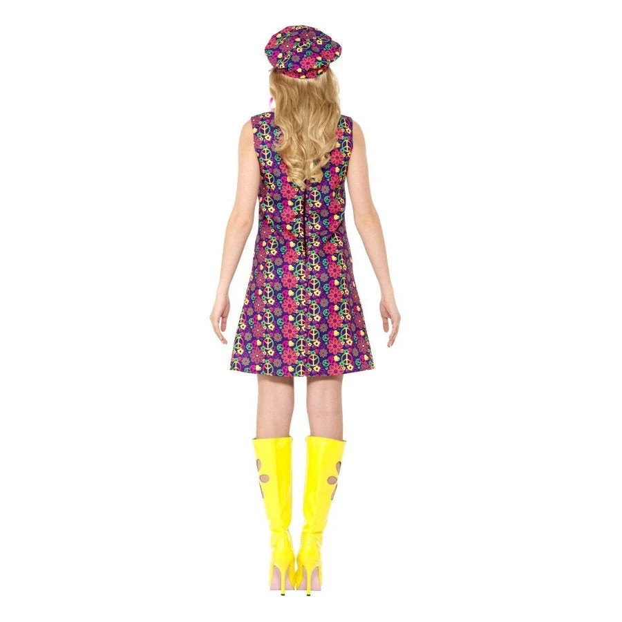 Smiffys 1960s Psychedelic CND Costume Ladiesc 3 Smiffys 1960s Psychedelic CND Costume Ladiesc