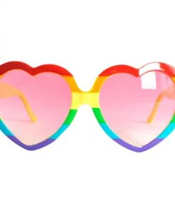 JD Party Festival & Pride Party Glasses Rainbow Hearts