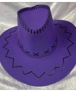 JD Party Fluro Cowboy Hat - Purple