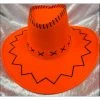 JD Party Hats & Headwear Fluro Cowboy Hat - Orange