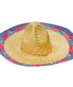 JD Party Hats & Headwear Mexican Hat - Red & Blue Rim