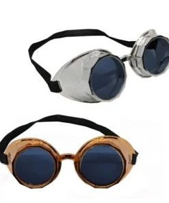 Trademart Accessoriesc Steampunk Goggles - Gold And Sliver