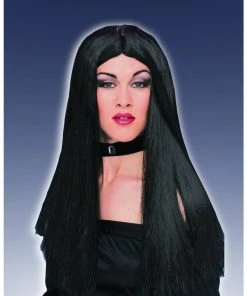 Forum Novelties Wigsc Long Black Wig No Fringe