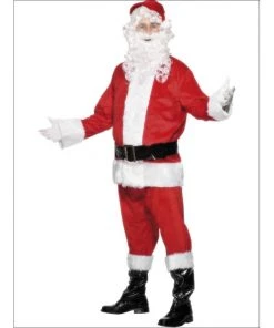 Christmas & New Year Deluxe Santa Costume - Smiffys