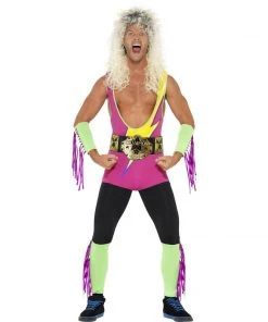 Smiffys Mensc Retro Wrestler Costume