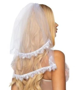 Tomfoolery Leg Avenue Bridal Veil Accessoriesc