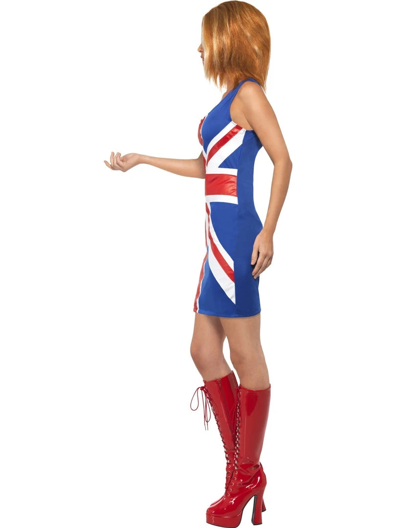 Smiffys Ginger Power - 1990's Iconic Union Jack Costume 2 Smiffys Ginger Power - 1990's Iconic Union Jack Costume