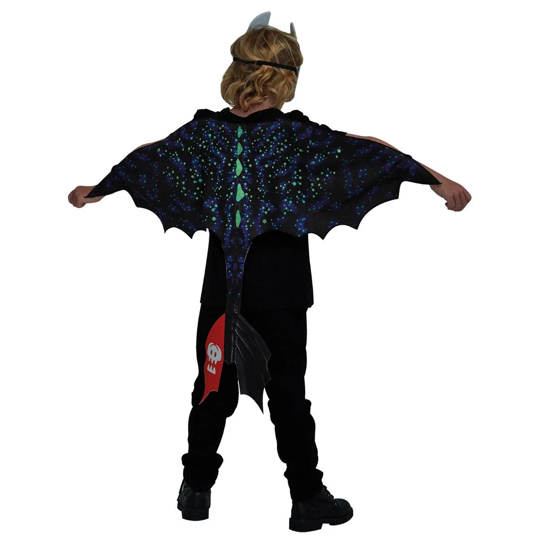 Rubie's Deerfield Toothless Nightfury Glow In The Dark Kit Girls Costumes 4 Rubie's Deerfield Toothless Nightfury Glow In The Dark Kit Girls Costumes