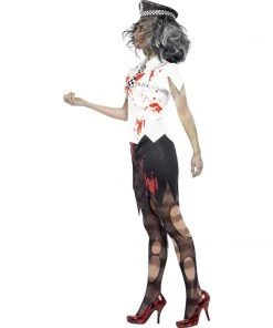 Smiffys Ladiesc Ladies Zombie Policewoman Costume