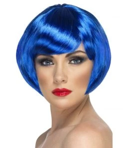 Smiffys Wigsc Blue Short Babe Wig