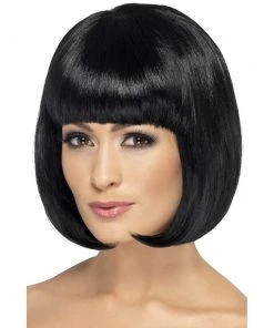 Smiffys 1920's Black Short Bob - Partyrama Wig