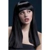 Smiffys Wigsc Black Long Blunt Cut With Fringe Fever Wig - Alexia