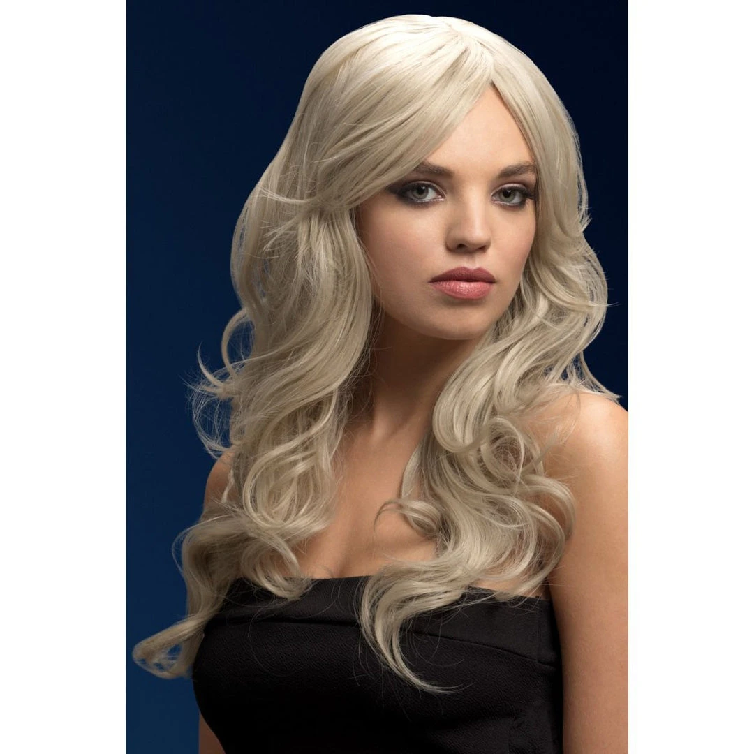 Smiffys Silver Blonde Fever Wig - Nicole 1 Smiffys Silver Blonde Fever Wig - Nicole