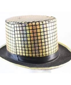 Trademart Gold Checked Top Hat Clown & Circus Accessories