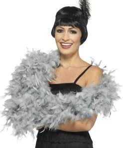 Smiffys Silver Feather Boa