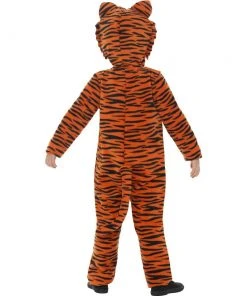 Smiffys Animals Tiger Jumpsuit Costume, Orange & Black