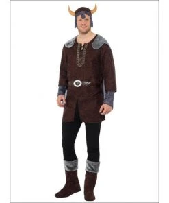 Smiffys Viking Man Costume In Brown Medieval & Historical