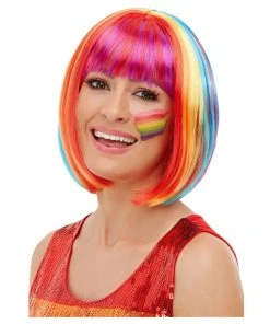 Smiffys Rainbow Bob Wig