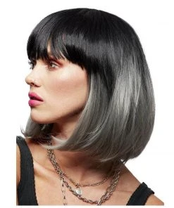 Smiffys Manic Panic Alien Grey Glam Doll Wig