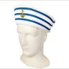 Trademart Sailor Gob Hat W/ Gold Anchor Hats & Headwear