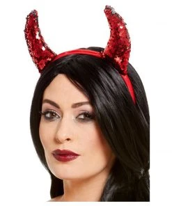 Smiffys Accessoriesc Reversible Sequin Devil Horns