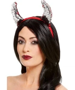 Smiffys Accessoriesc Reversible Sequin Devil Horns