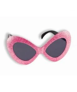 Forum Novelties 60s Groovy Mod Glitter Glasses - Magenta