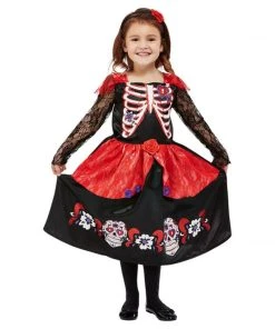 Smiffys Day Of The Dead Toddler Costume Girls Costumes