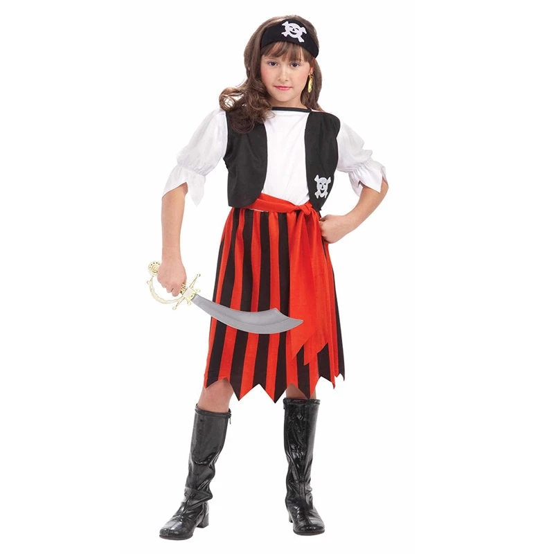 Tomfoolery Pirate Lass Childs Costume Girls Costumes 2 Tomfoolery Pirate Lass Childs Costume Girls Costumes