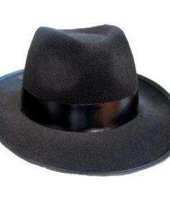 Swedia's Gangster Hat - Black Feltex Accessoriesc