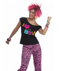 Forum Novelties Ladiesc I Love The 80's Ladies Shirt