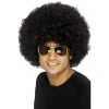 Smiffys Black 70's Funky Afro Wig 1960's