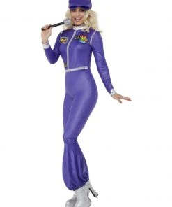Smiffys 70s Dancing Queen Purple Jumpsuit Costume