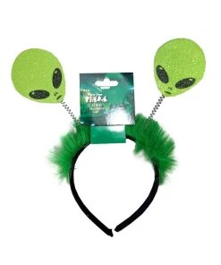 Trademart Glasses Alien Green Glitter Headband