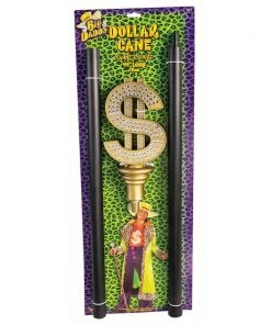 Forum Novelties Props 44" Dollar Sign Pimp Cane