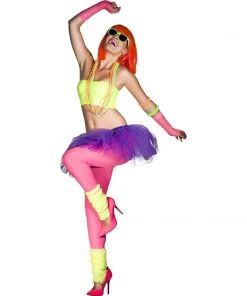 Smiffys 80s Fluro Pearls 1980's