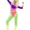 Smiffys 80s Work Out Costume Ladiesc
