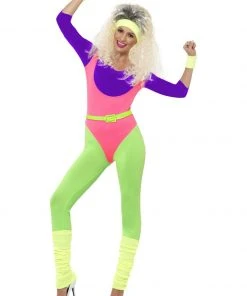 Smiffys 80s Work Out Costume Ladiesc