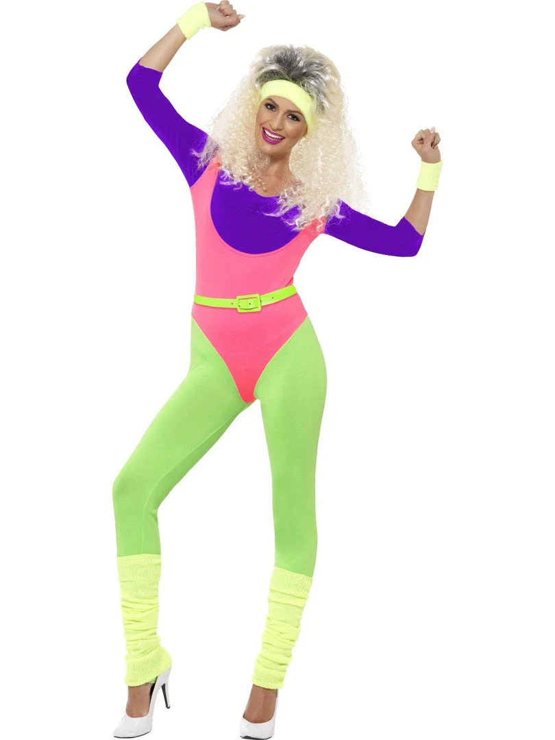 Smiffys 80s Work Out Costume Ladiesc 1 Smiffys 80s Work Out Costume Ladiesc