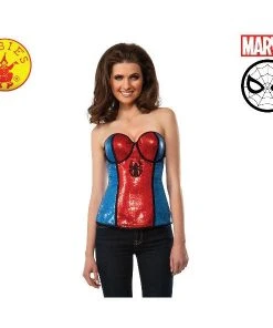 Rubie's Deerfield Sequin Spidergirl Corset Ladiesc