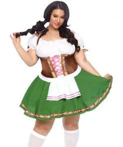 Tomfoolery Ladiesc Ladies Plus Oktoberfest Gretchen Costume By Leg Avenue